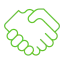  ícone de mãos apertando 