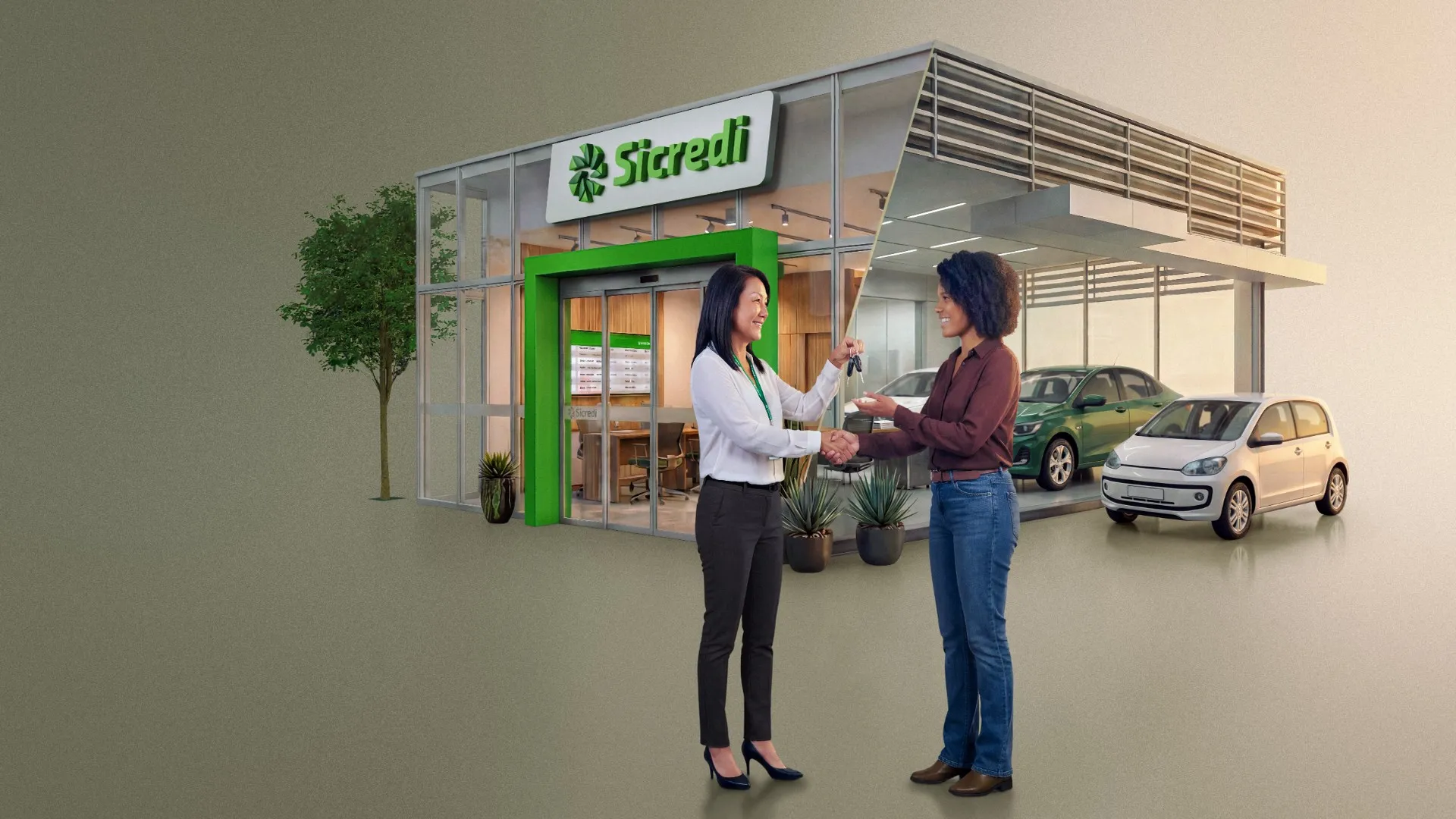  Associados do Sicredi passeando com seu carro 