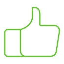  ícone de mão em sinal de aprovação 