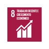  ilustração do 8º ODS trabalho decente e crescimento econômico 
